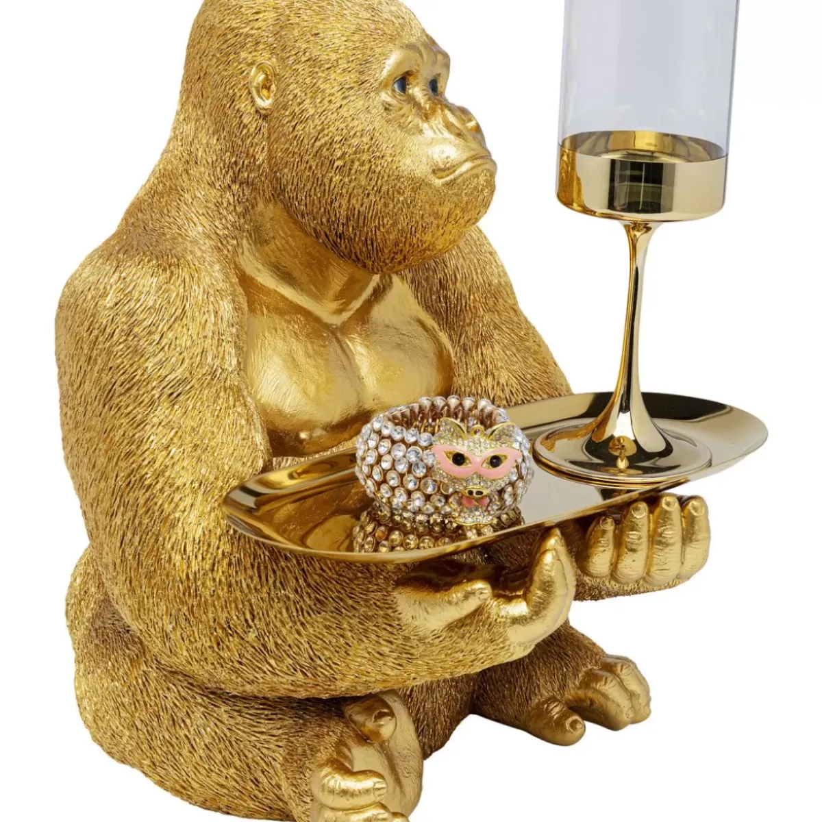 New Deko Figur Gorilla Butler Deko & Geschenkartikel