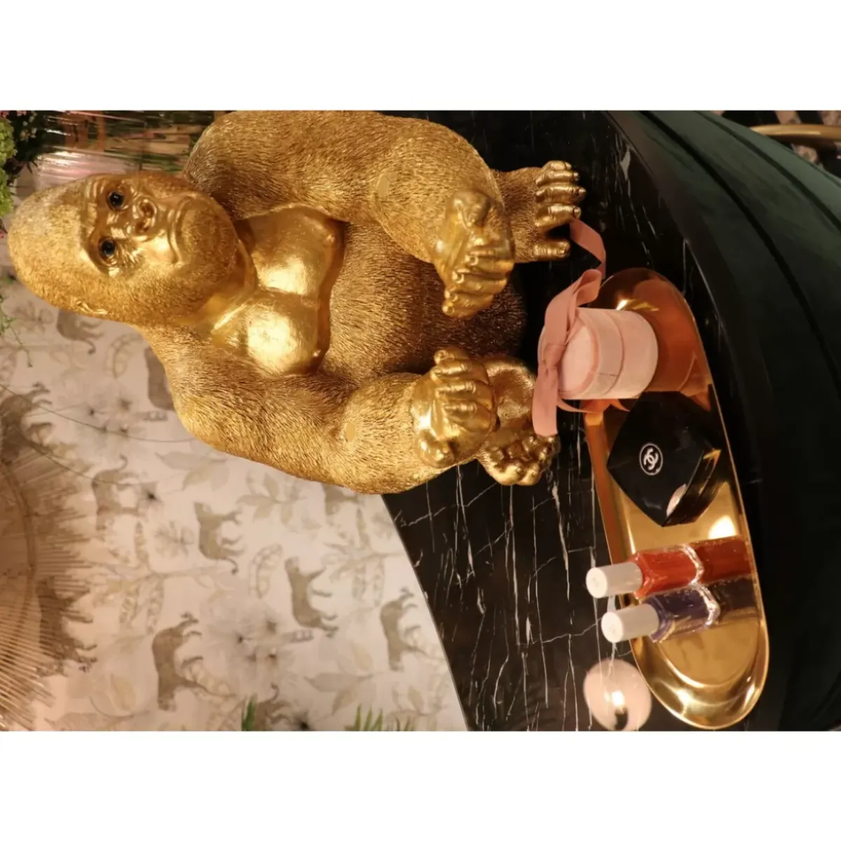 New Deko Figur Gorilla Butler Deko & Geschenkartikel