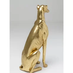 Deko Figur Greyhound Bruno Gold 80Cm Deko & Geschenkartikel