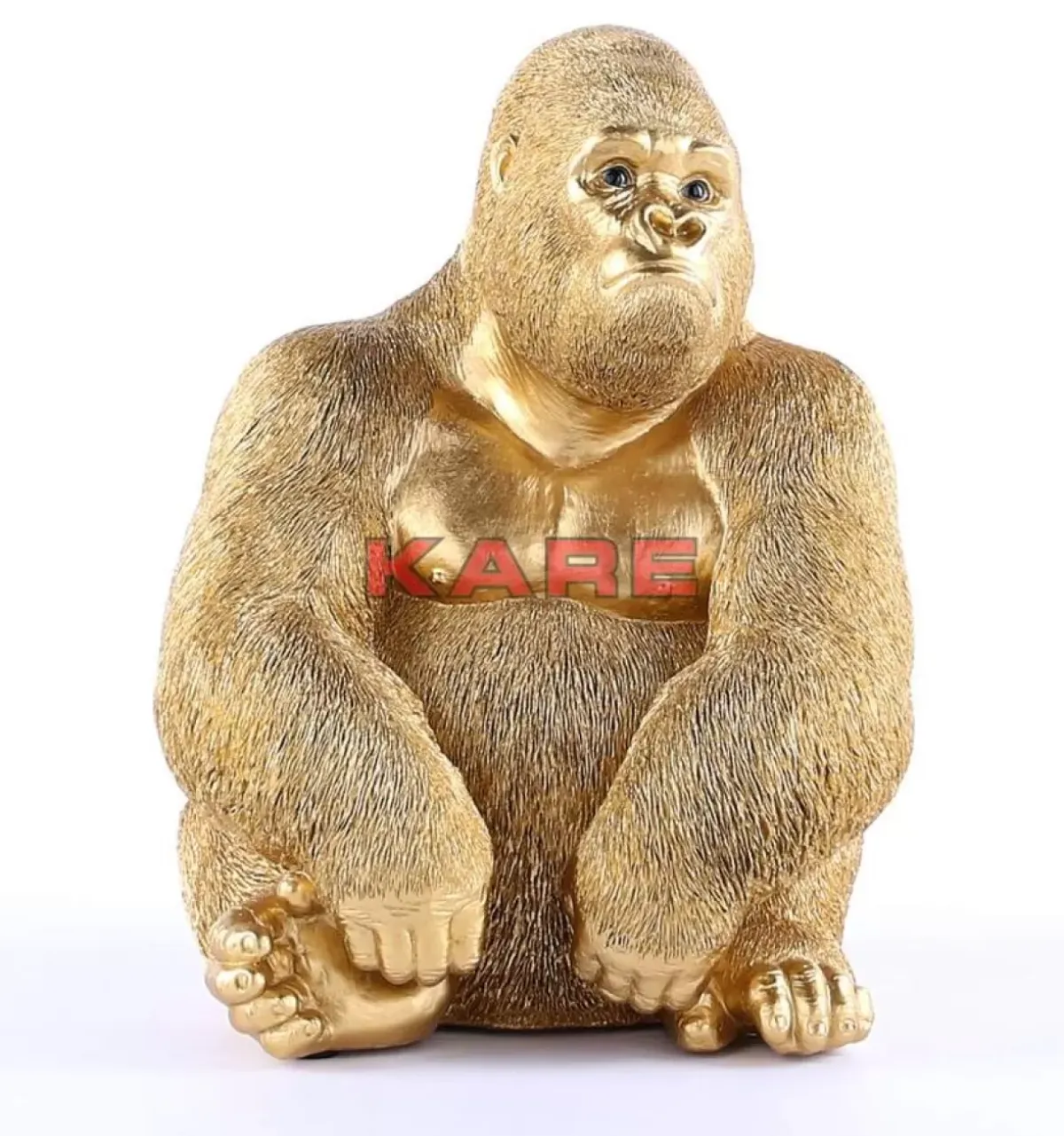 Discount Deko Figur Monkey Gorilla Side Medium Gold Deko & Geschenkartikel