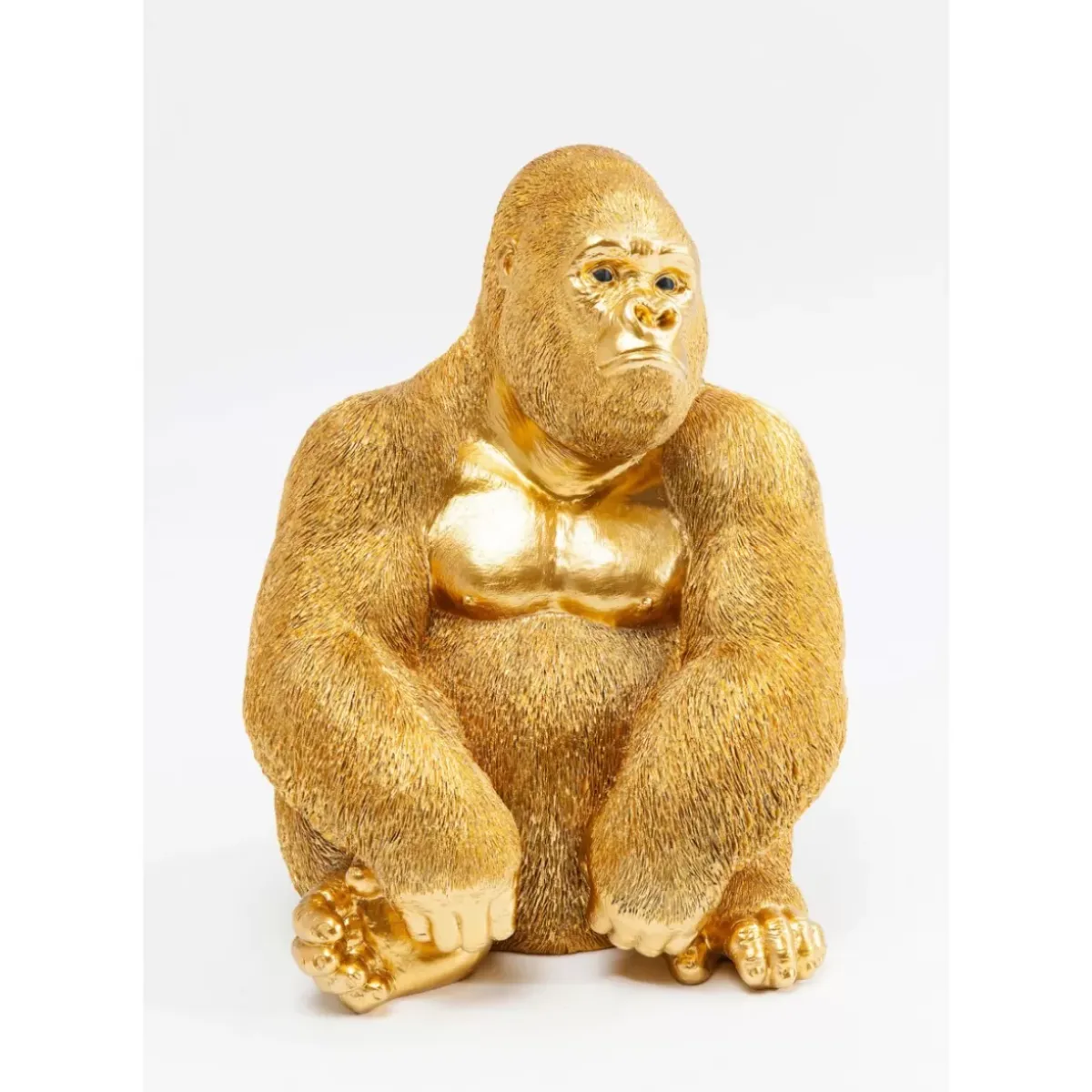 Discount Deko Figur Monkey Gorilla Side Medium Gold Deko & Geschenkartikel