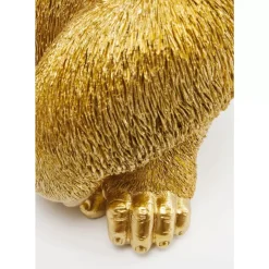 Discount Deko Figur Monkey Gorilla Side Medium Gold Deko & Geschenkartikel