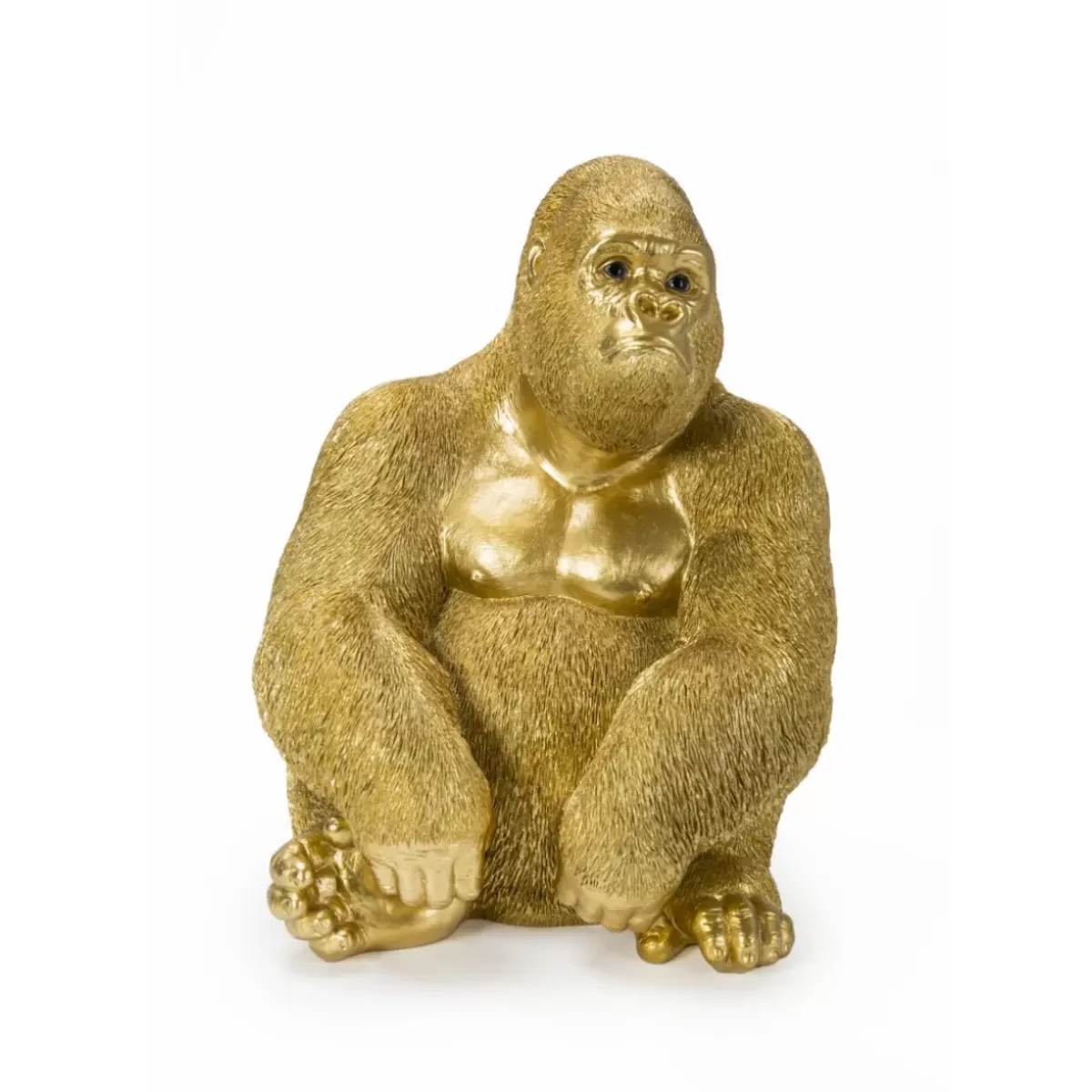 Discount Deko Figur Monkey Gorilla Side Medium Gold Deko & Geschenkartikel