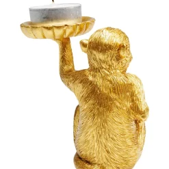 New Deko Figur Monkey Tealight Holder 11Cm Deko & Geschenkartikel