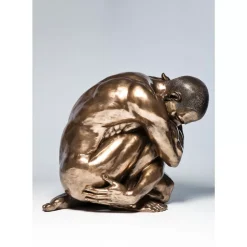 Online Deko Figur Nude Man Hug Bronze 54Cm Deko & Geschenkartikel