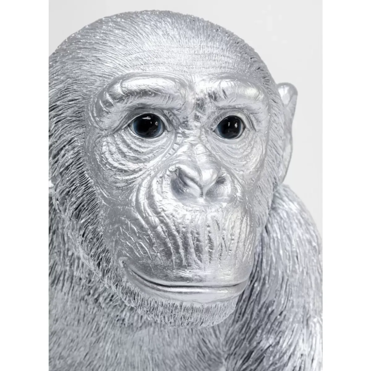 Clearance Deko Figur Playing Ape Silber 50 Deko & Geschenkartikel