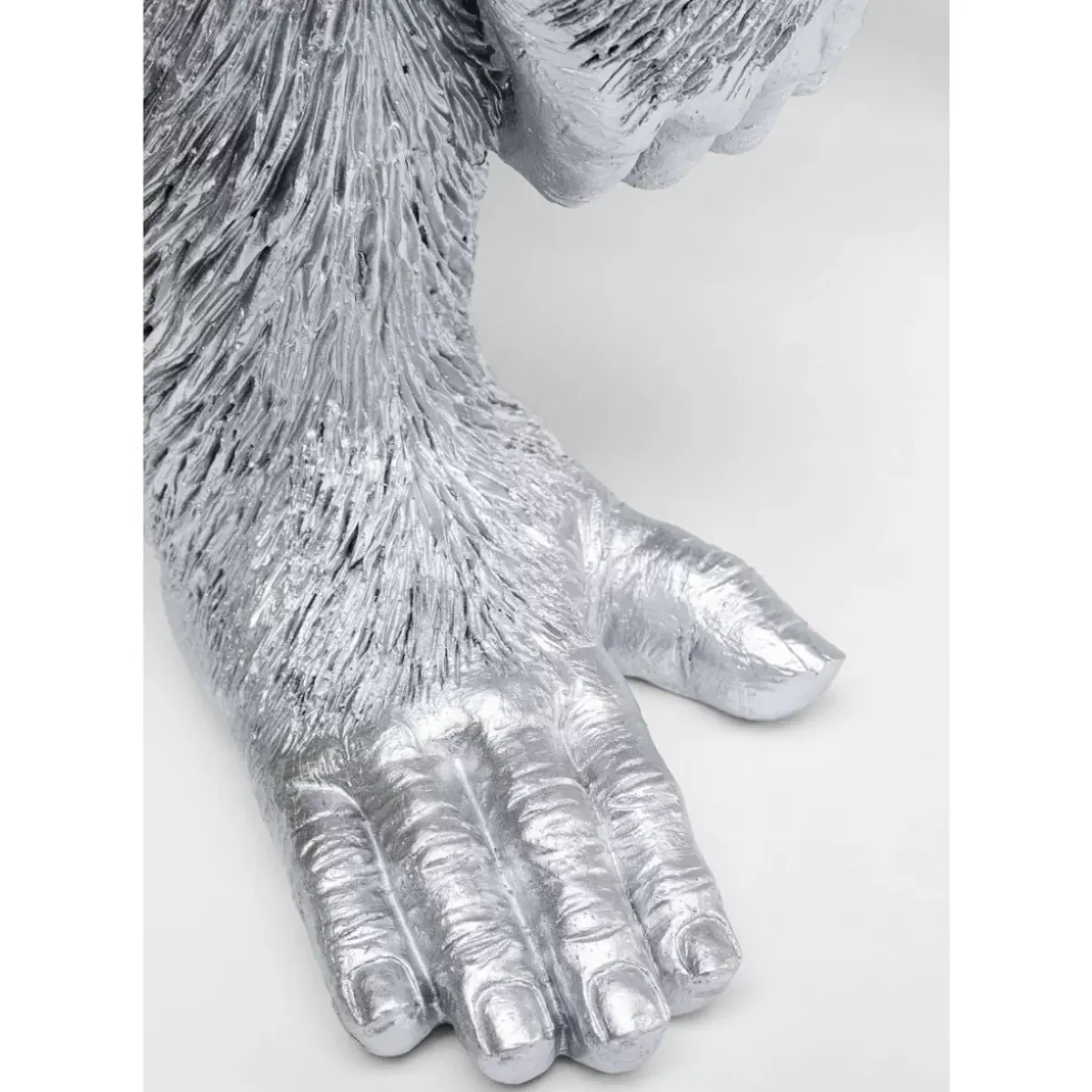 Clearance Deko Figur Playing Ape Silber 50 Deko & Geschenkartikel