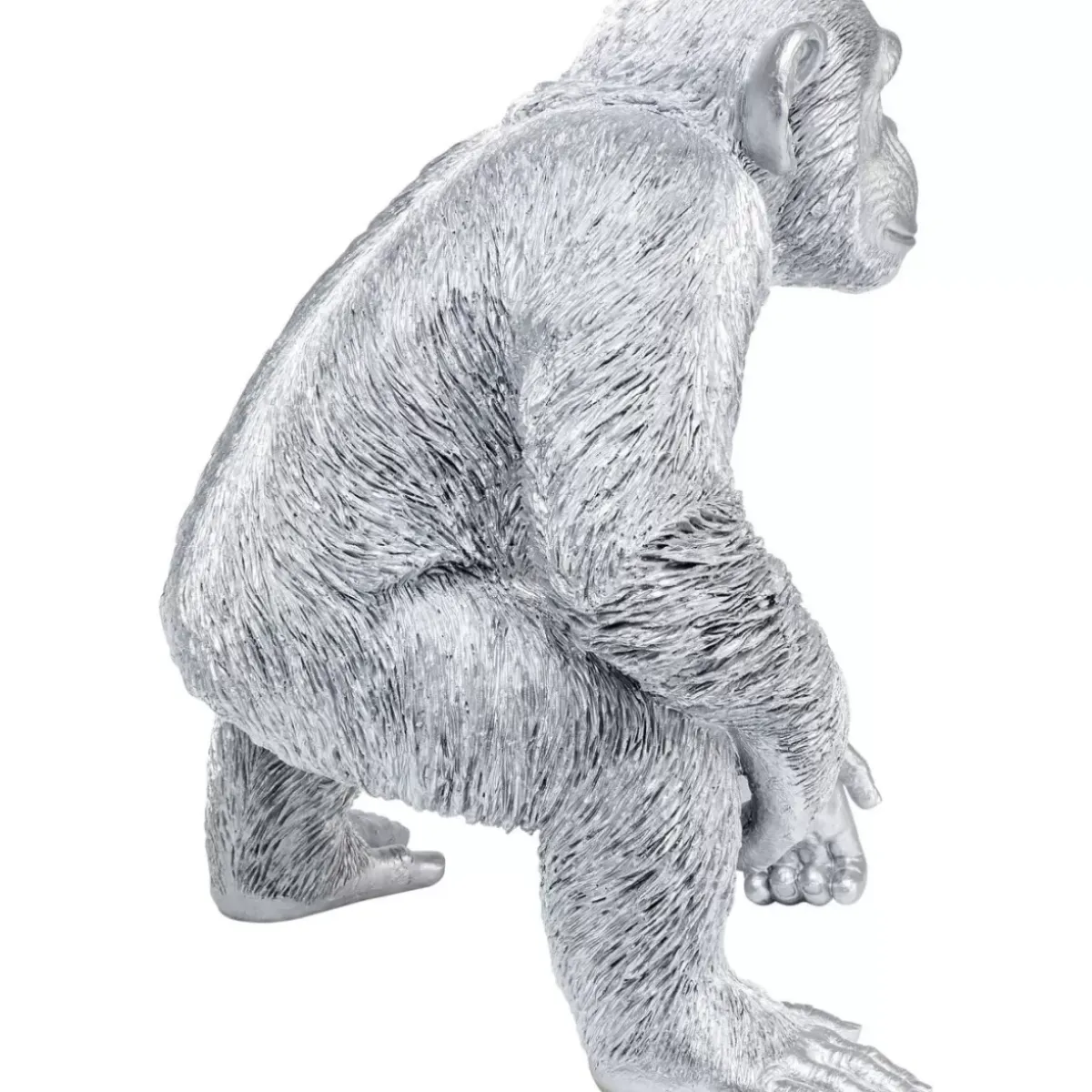 Clearance Deko Figur Playing Ape Silber 50 Deko & Geschenkartikel