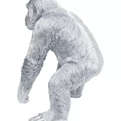Clearance Deko Figur Playing Ape Silber 50 Deko & Geschenkartikel