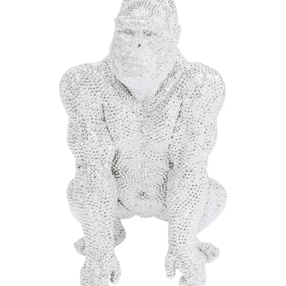 Hot Deko Figur Shiny Gorilla Silber 80Cm Deko & Geschenkartikel