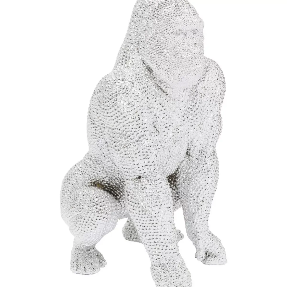 Hot Deko Figur Shiny Gorilla Silber 80Cm Deko & Geschenkartikel