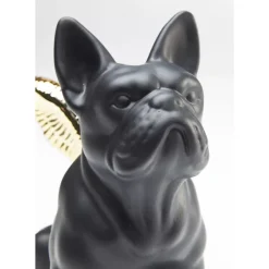 Sale Deko Figur Sitting Angel Dog Gold-Schwarz Deko & Geschenkartikel