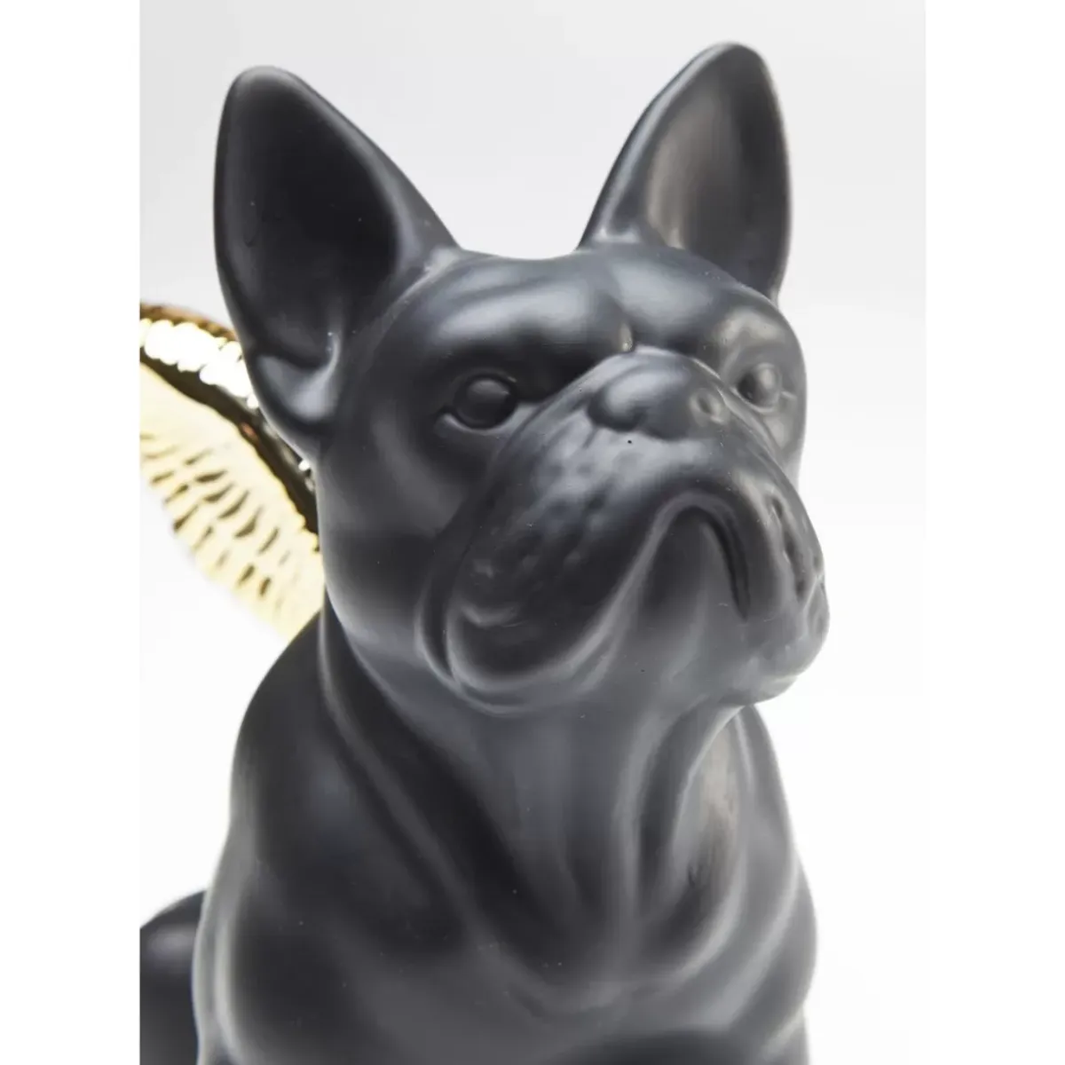 Sale Deko Figur Sitting Angel Dog Gold-Schwarz Deko & Geschenkartikel