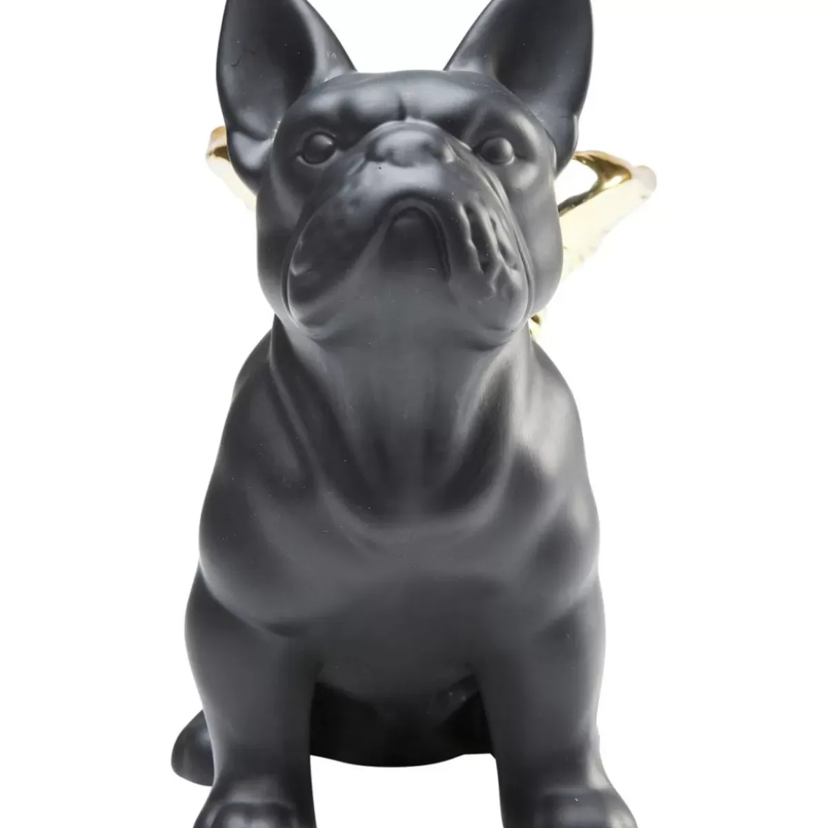 Sale Deko Figur Sitting Angel Dog Gold-Schwarz Deko & Geschenkartikel