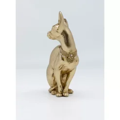 New Deko Figur Sitting Cat Audrey Gold 27Cm Deko & Geschenkartikel