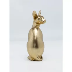 New Deko Figur Sitting Cat Audrey Gold 27Cm Deko & Geschenkartikel