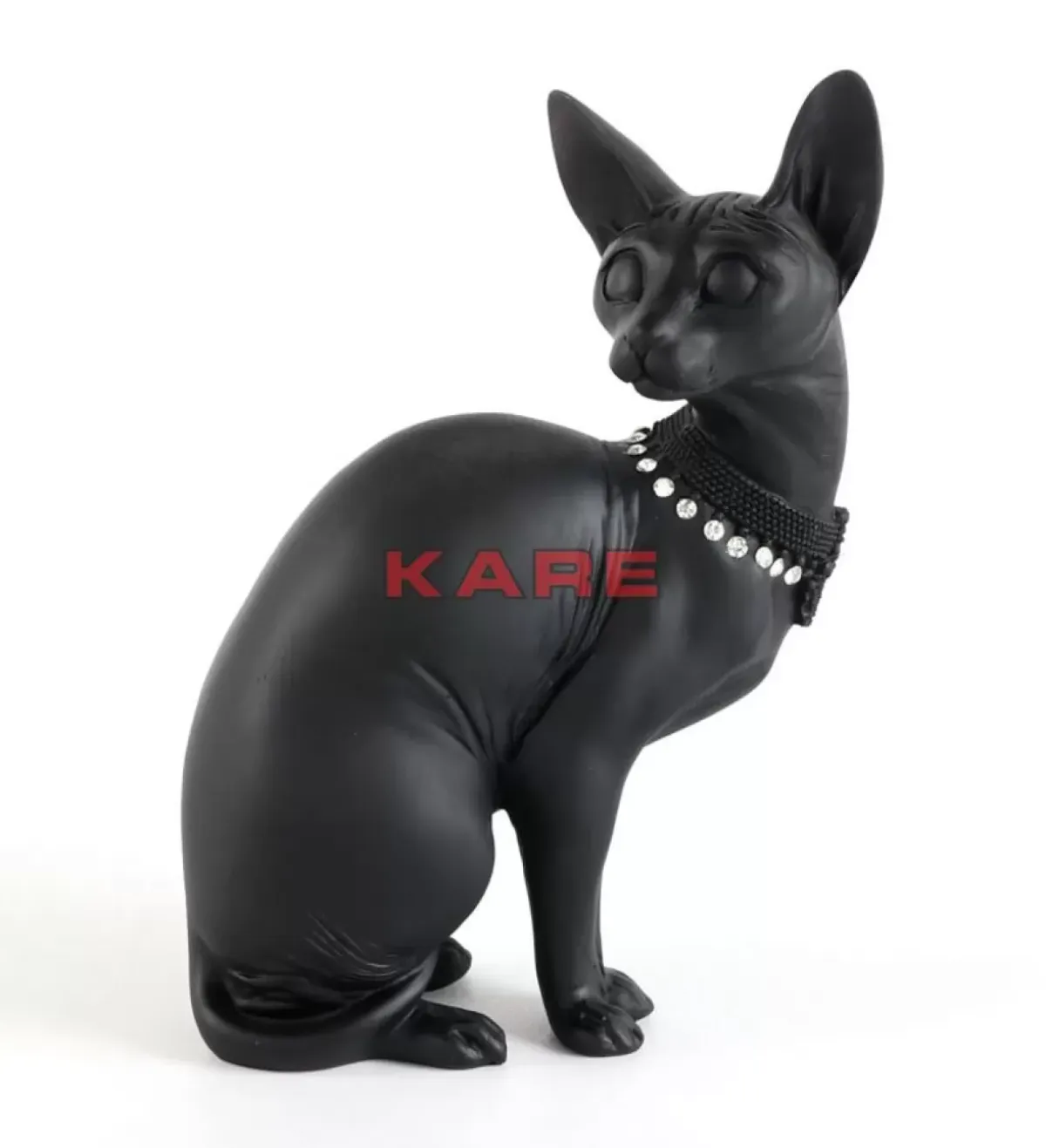 Deko Figur Sitting Cat Audrey Schwarz 27Cm Deko & Geschenkartikel