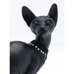 Deko Figur Sitting Cat Audrey Schwarz 27Cm Deko & Geschenkartikel