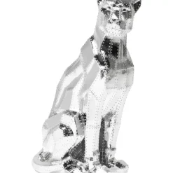 Online Deko Figur Sitting Cat Rivet Chrome Deko & Geschenkartikel