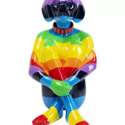 New Deko Figur Sitting Dog Rainbow 80 Deko & Geschenkartikel