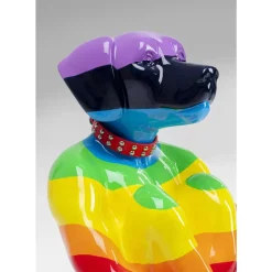 New Deko Figur Sitting Dog Rainbow 80 Deko & Geschenkartikel