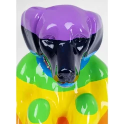 New Deko Figur Sitting Dog Rainbow 80 Deko & Geschenkartikel