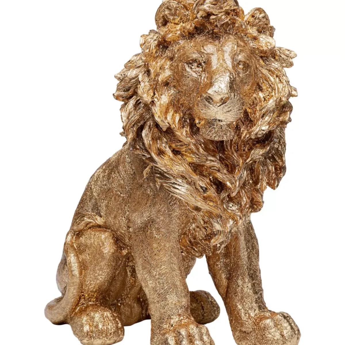 Deko Figur Sitting Lion Gold 42Cm Deko & Geschenkartikel