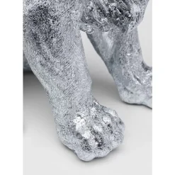Online Deko Figur Sitting Lion Silber 42Cm Deko & Geschenkartikel
