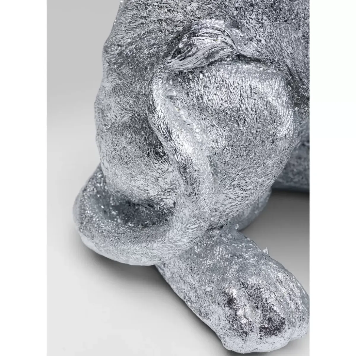 Online Deko Figur Sitting Lion Silber 42Cm Deko & Geschenkartikel