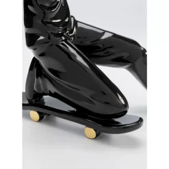 Outlet Deko Figur Skating Astronaut Schwarz 21Cm Deko & Geschenkartikel