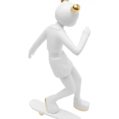 Clearance Deko Figur Skating Astronaut Weis 33Cm Deko & Geschenkartikel