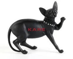 Best Deko Figur Standing Cat Audrey Schwarz 29Cm Deko & Geschenkartikel