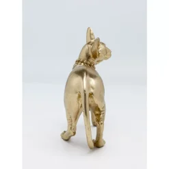 New Deko Figur Standing Cat Audrey Gold 29Cm Deko & Geschenkartikel