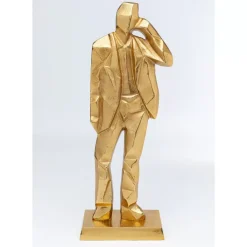 Deko Figur Standing Man Gold 62Cm Deko & Geschenkartikel