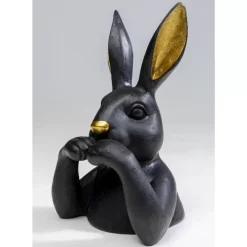 Hot Deko Figur Sweet Rabbit Schwarz 23Cm Deko & Geschenkartikel