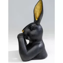Hot Deko Figur Sweet Rabbit Schwarz 23Cm Deko & Geschenkartikel