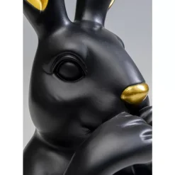 Best Deko Figur Sweet Rabbit Schwarz 31Cm Deko & Geschenkartikel