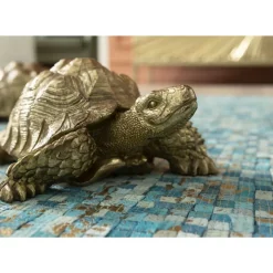 Discount Deko Figur Turtle Gold Klein Deko & Geschenkartikel