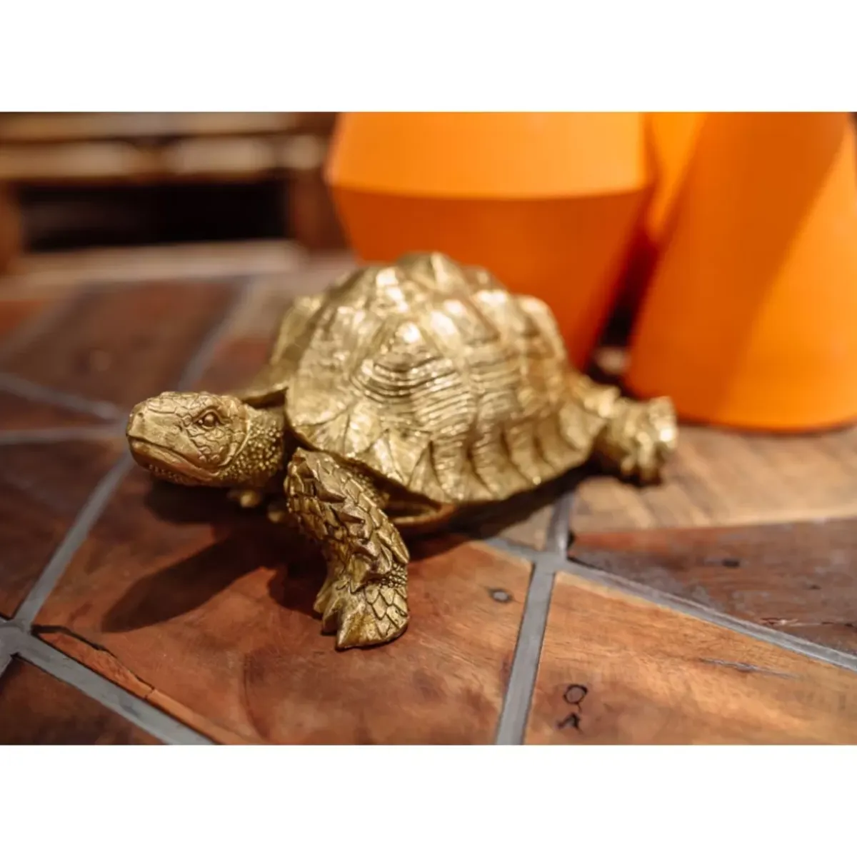 Discount Deko Figur Turtle Gold Klein Deko & Geschenkartikel