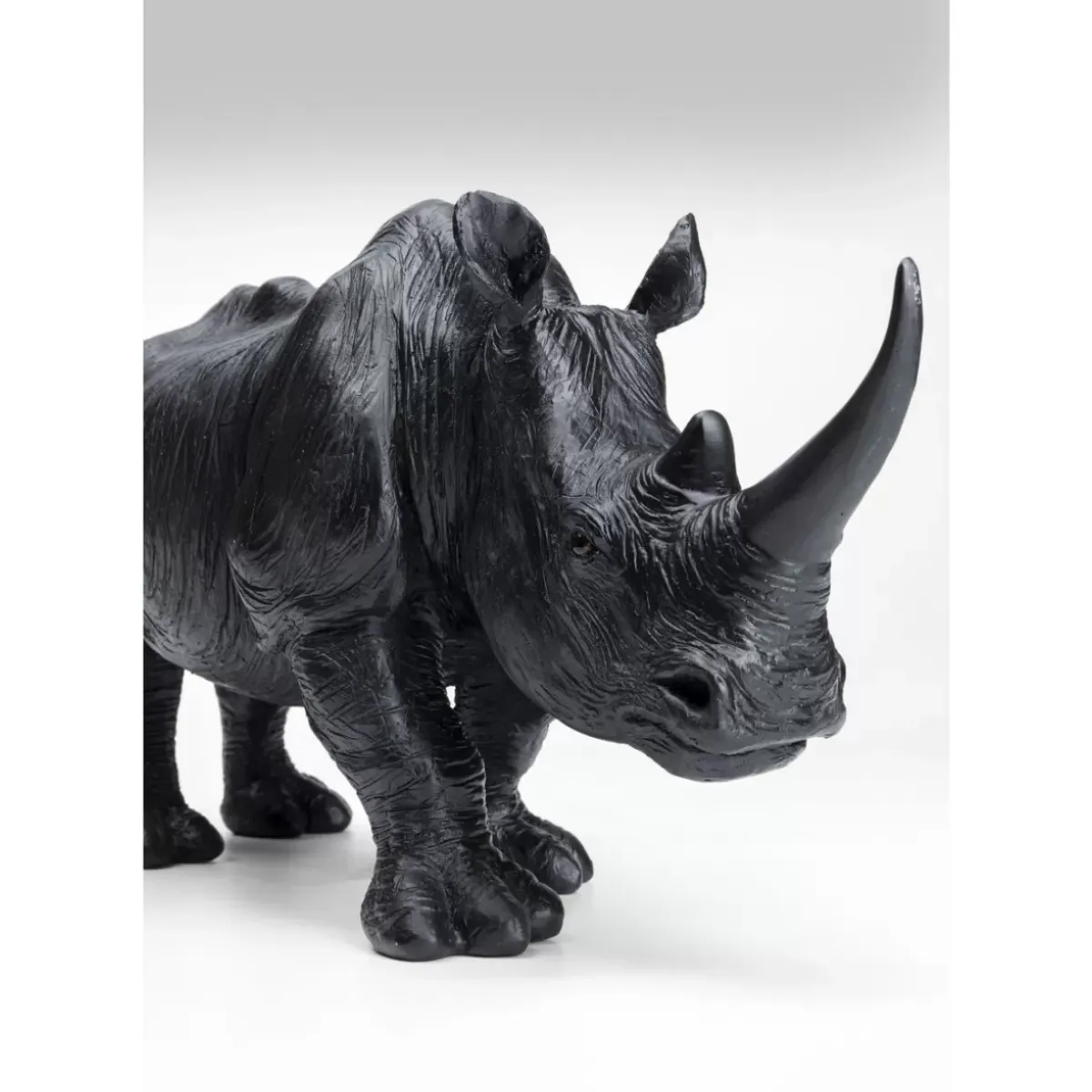 Clearance Deko Figur Walking Rhino Schwarz Deko & Geschenkartikel
