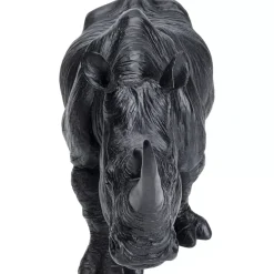 Clearance Deko Figur Walking Rhino Schwarz Deko & Geschenkartikel