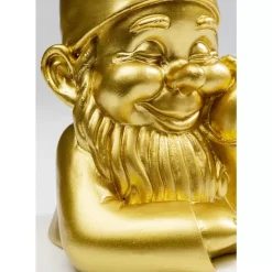 New Deko Figur Zwerg Gold 21Cm Deko & Geschenkartikel