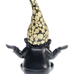 Discount Deko Figur Zwerg Meditation Schwarz Gold 19 Deko & Geschenkartikel