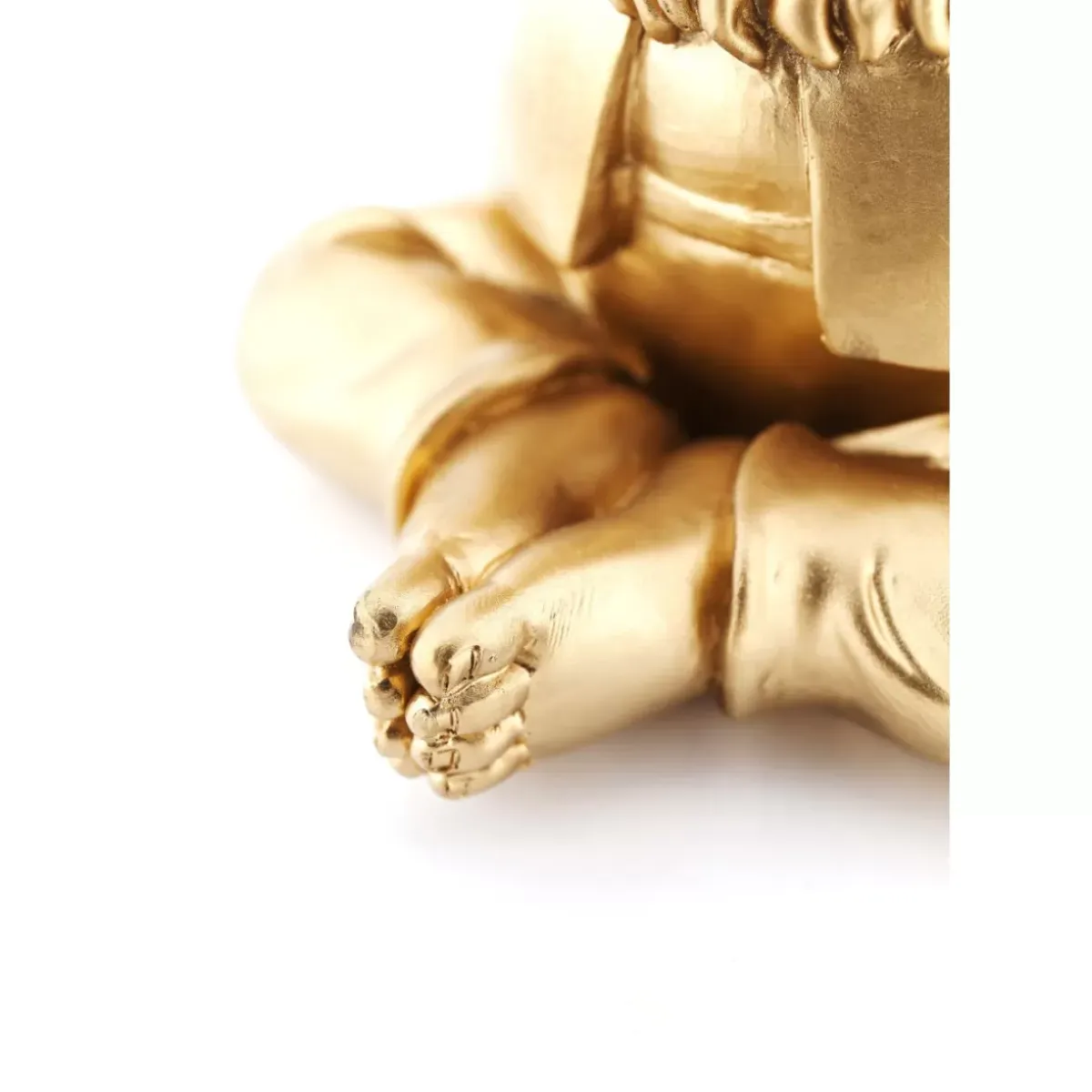 Best Deko Figur Zwerg Meditation Gold Grun 19Cm Deko & Geschenkartikel