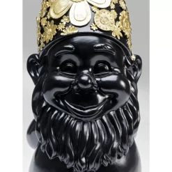 Clearance Deko Figur Zwerg Standing Schwarz Gold 61Cm Deko & Geschenkartikel