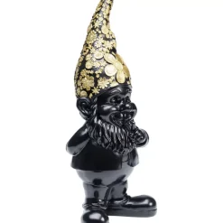 Online Deko Figur Zwerg Standing Schwarz Gold 46Cm Deko & Geschenkartikel