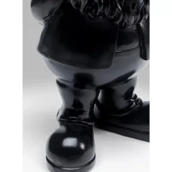 Deko Figur Zwerg Standing Schwarz Gold 30Cm Deko & Geschenkartikel