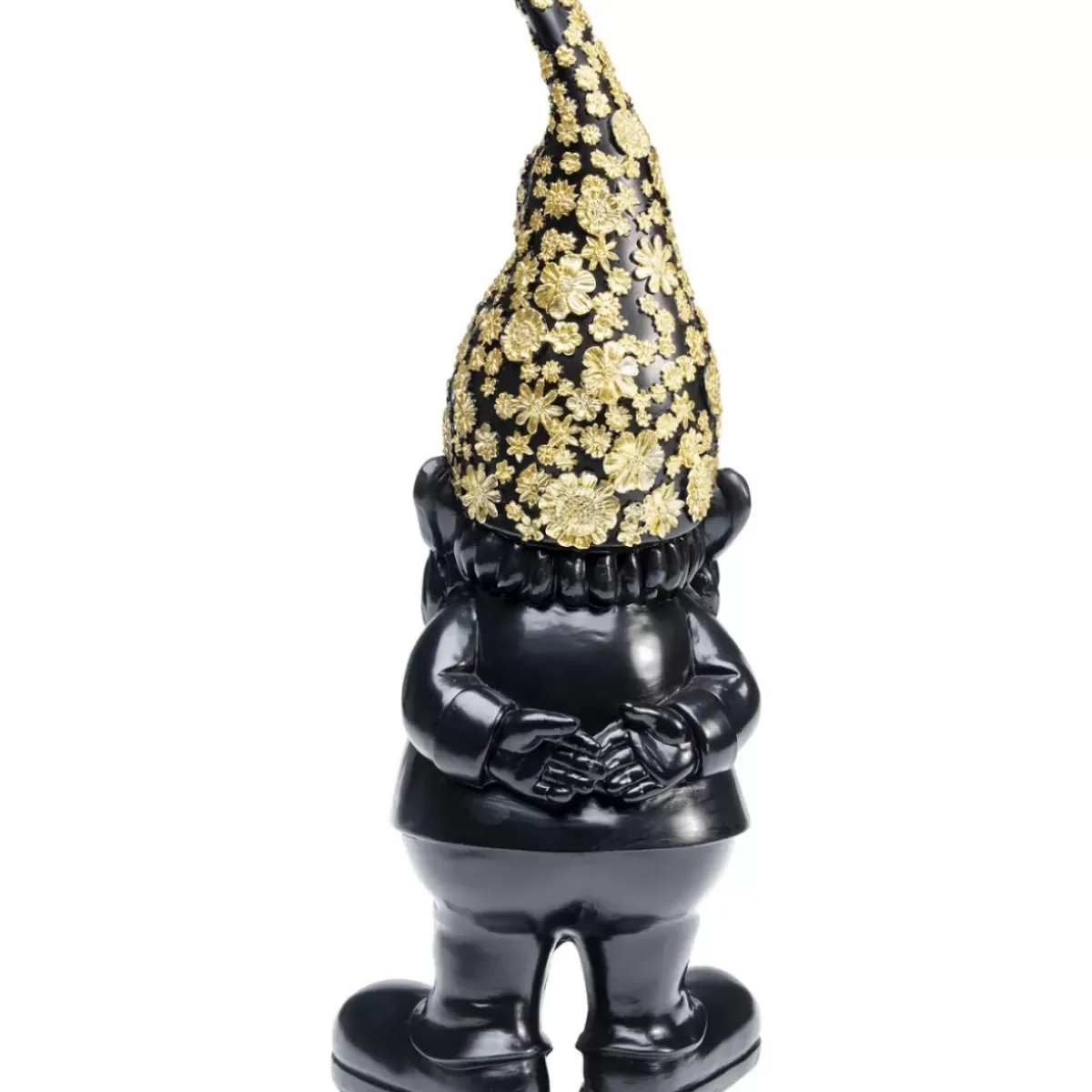 Deko Figur Zwerg Standing Schwarz Gold 30Cm Deko & Geschenkartikel