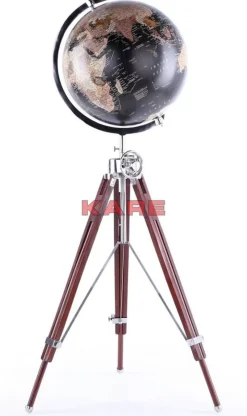 Deko Globus Earth Schwarz Deko & Geschenkartikel