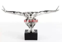 Deko Objekt Athlete Xl Silber Deko & Geschenkartikel